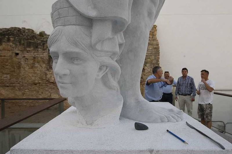 La nueva estatua de Claudio Marcelo