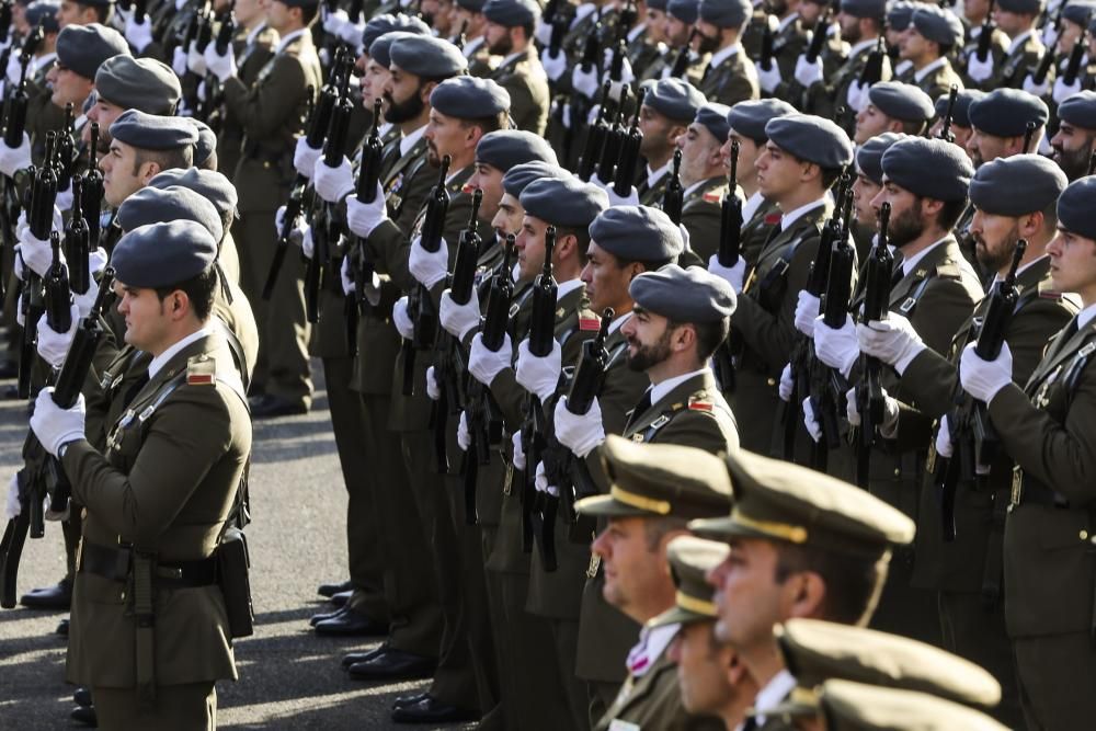 Parada militar del acto de celebración de la Inmaculada