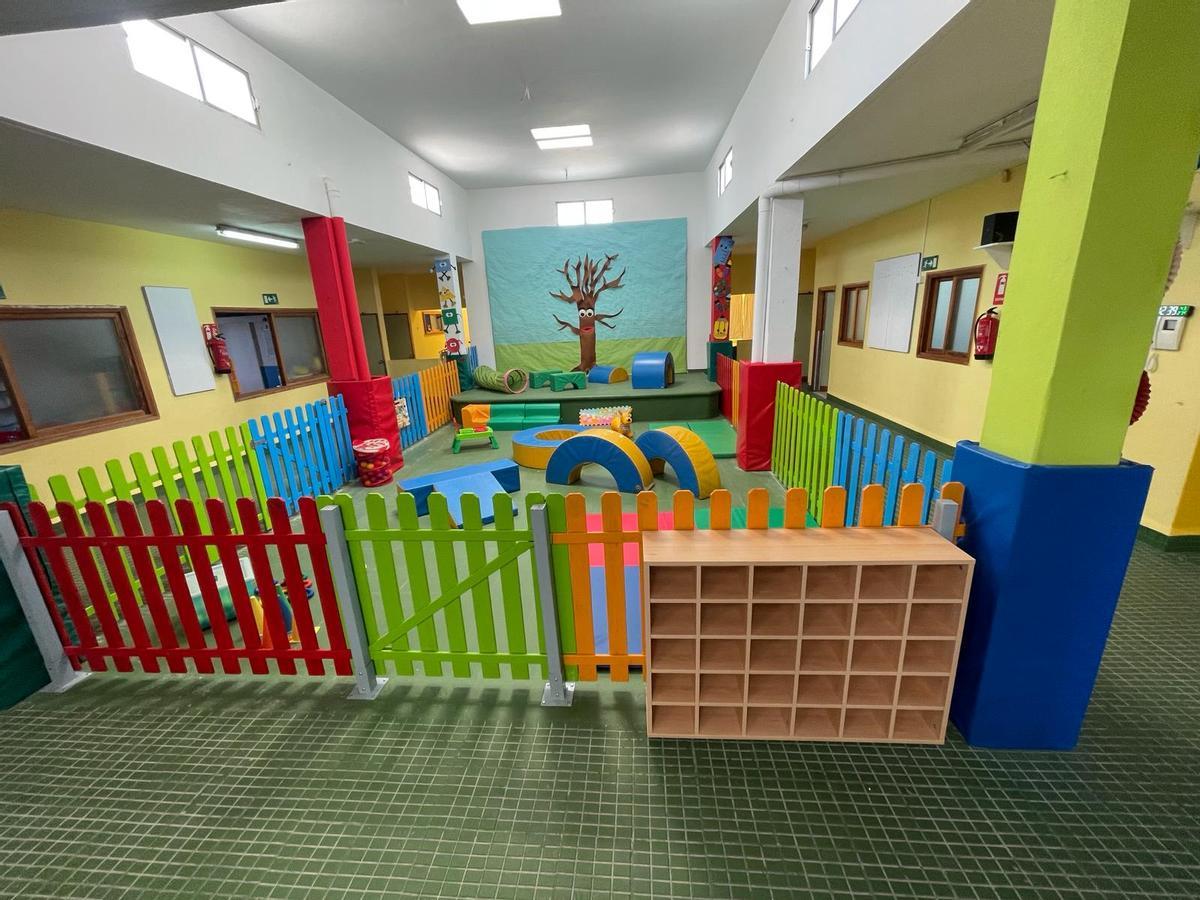 Sala de juegos de la escuela infantil Los Pequeñecos en San Fernando de Maspalomas.