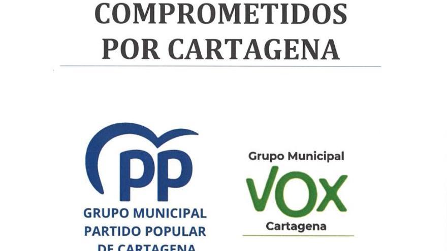 Acuerdo completo entre PP y Vox para formar gobierno en Cartagena