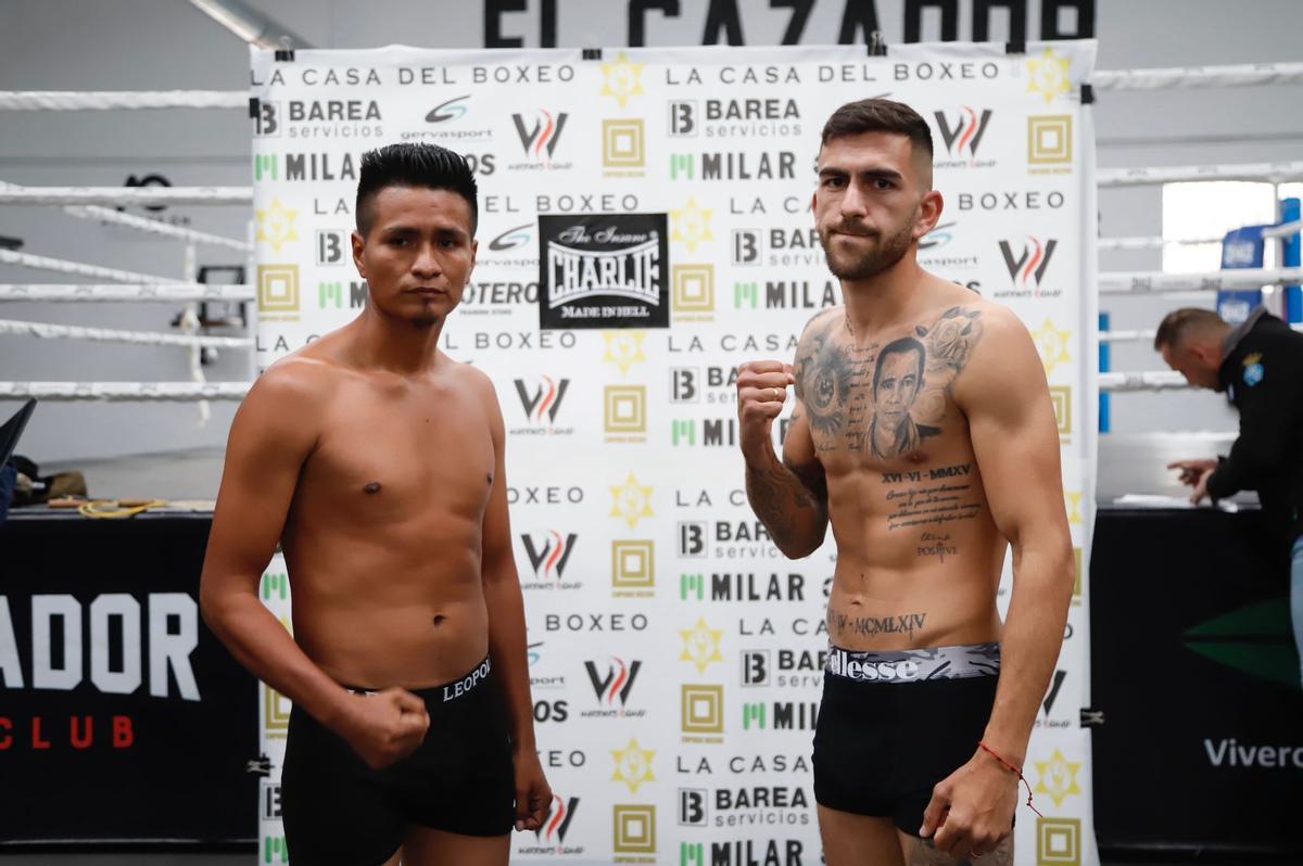 Las imágenes del pesaje de El Cazador Jr y Ronny Landaeta Las imágenes del pesaje de El Cazador Jr y Ronny Landaeta