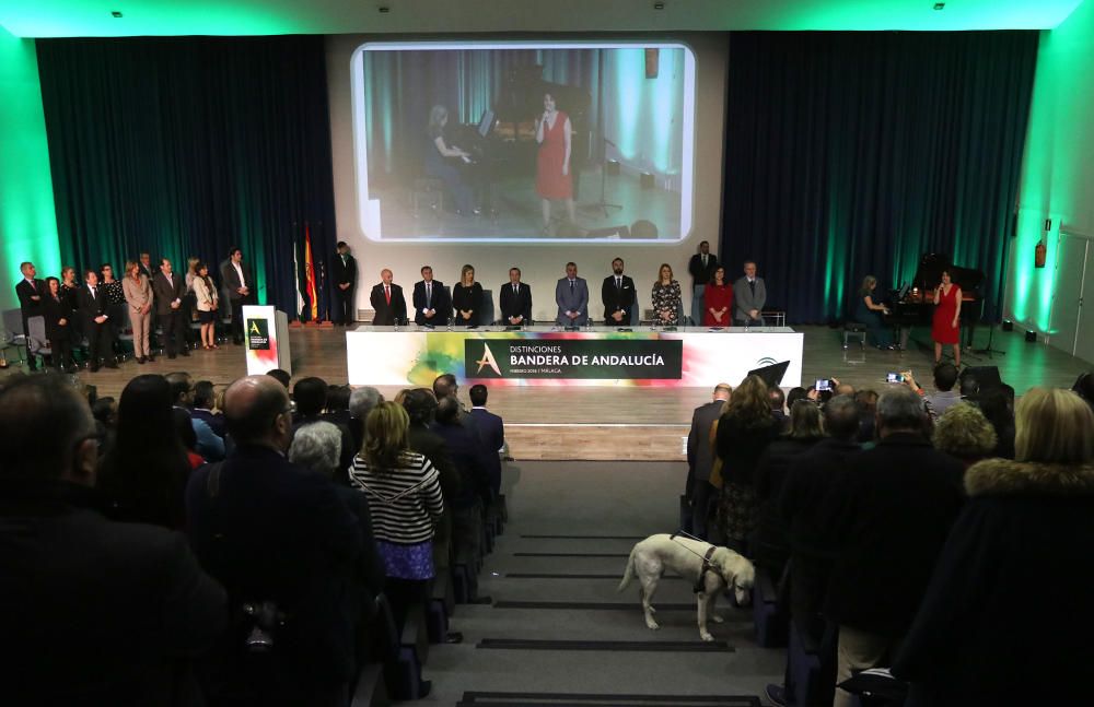 El Gobierno andaluz entrega los premios Bandera de Andalucía con motivo del 28-F Adelfa Calvo, Manuel Sarria, Francisco Cabello y la Escuela Superior de Arte Dramático, entre los galardonados