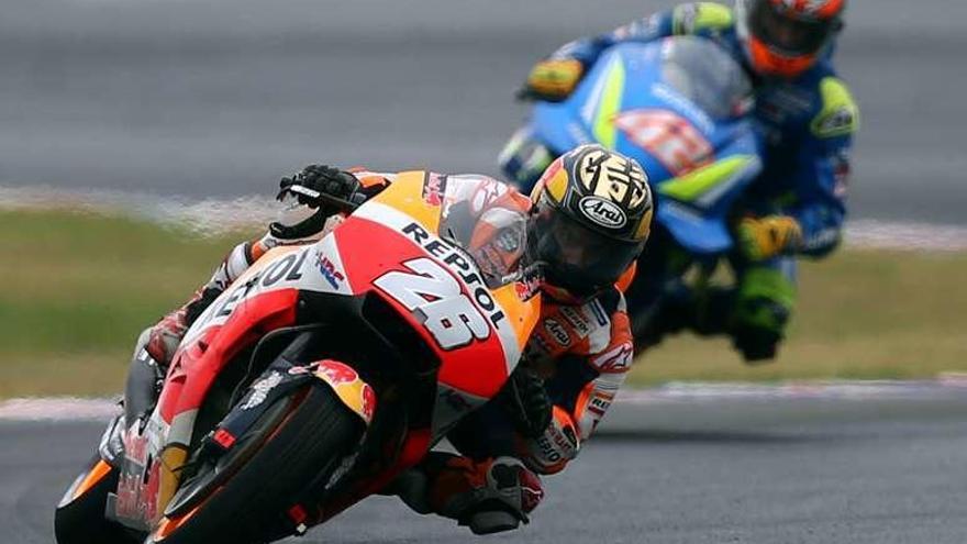 Dani Pedrosa, durante la sesión de clasifición en Argentina. // Reuters