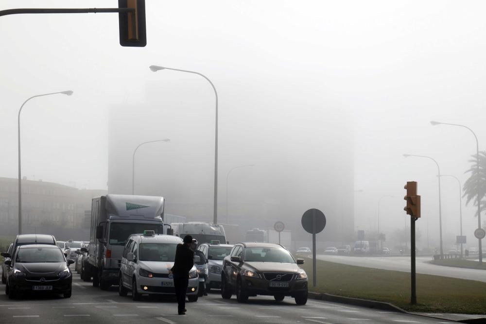 La niebla reaparece en Palma