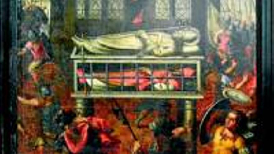 La pintura de San Narciso, restaurada