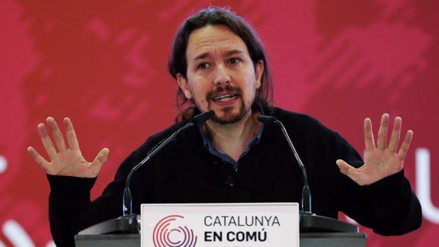 Iglesias reprocha a los independentistas haber "contribuido a despertar al fantasma del fascismo"