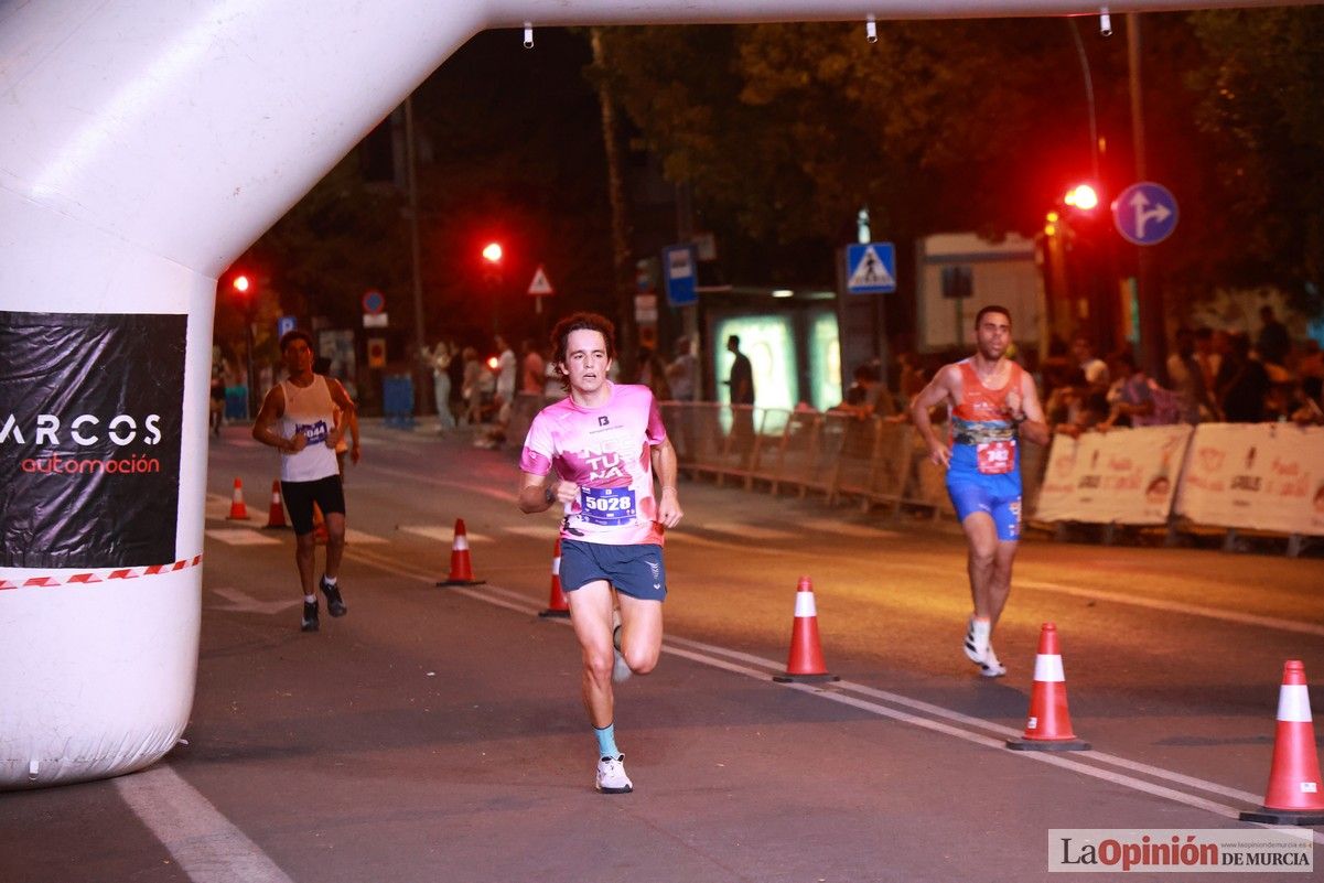 Las mejores imágenes de la carrera nocturna de Murcia