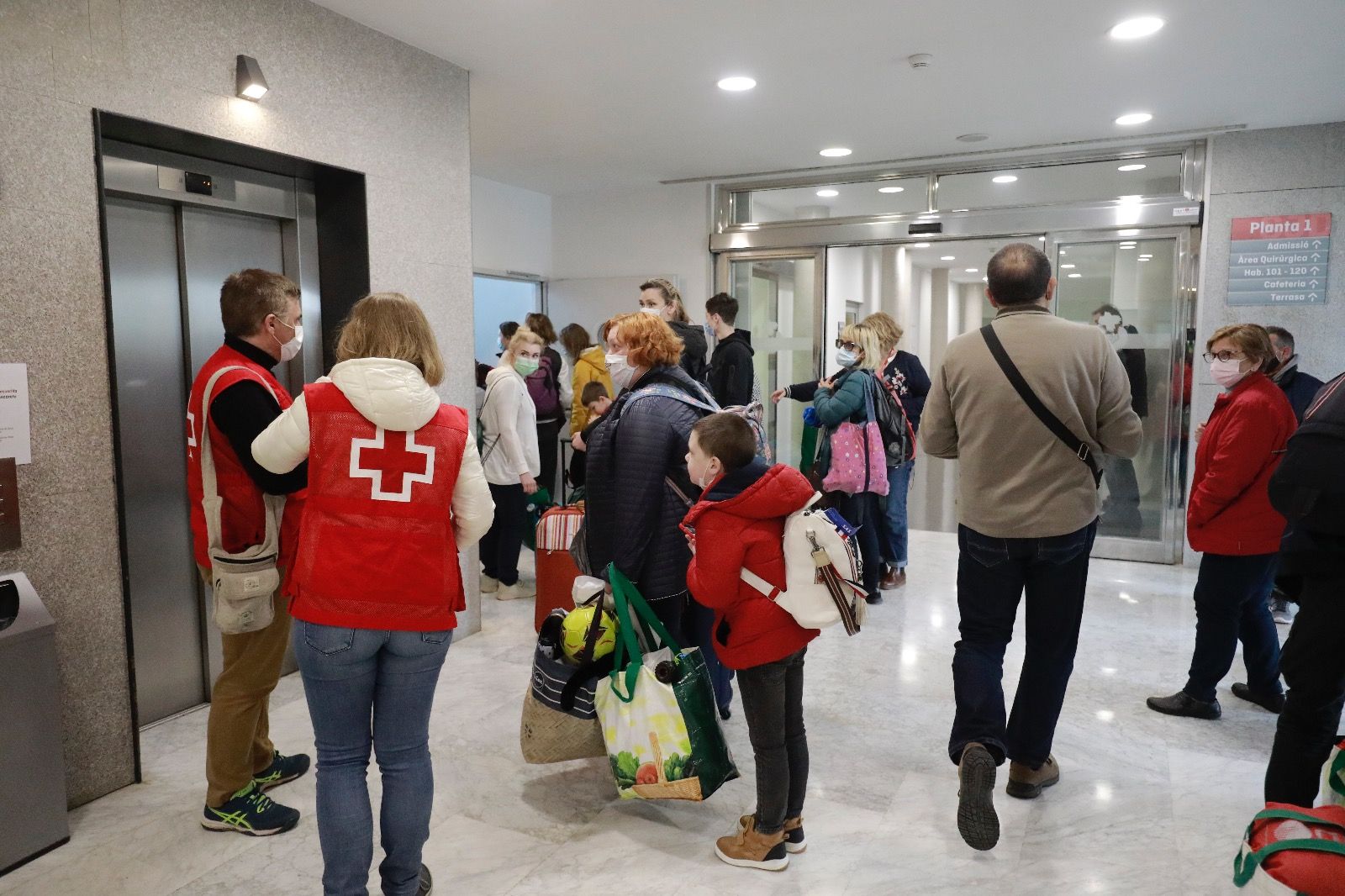 Los refugiados ucranianos se hospedan con alivio en el Sant Joan de Déu