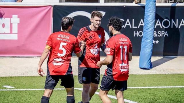 Los jugadores de la SD Formentera B celebran un gol. | SD FORMENTERA