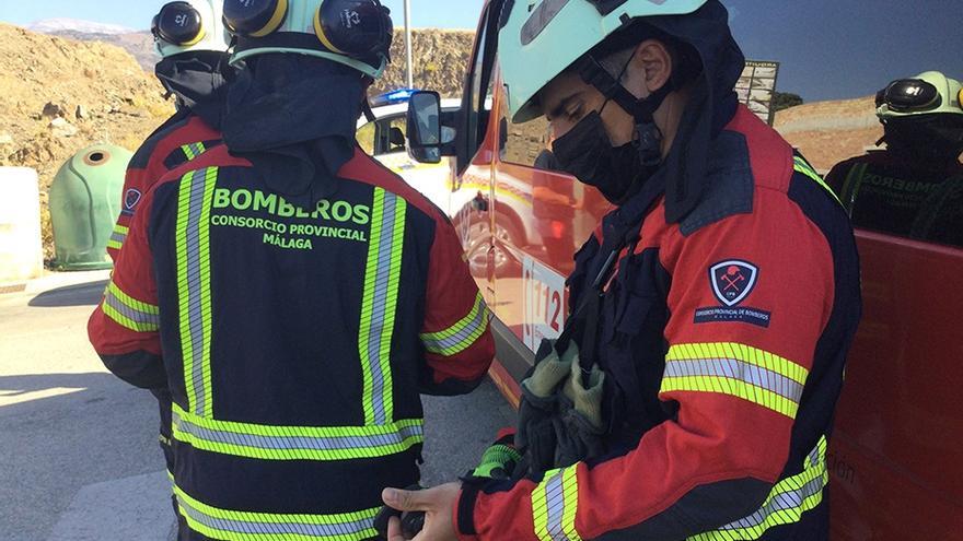 Personal del Consorcio Provincial de Bomberos de Málaga