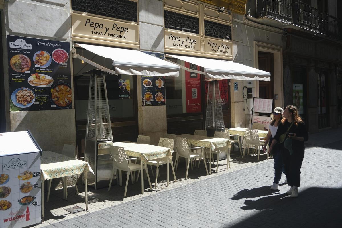 Terraza del local que Pepa y Pepe tiene en Luis de Velázquez, 3