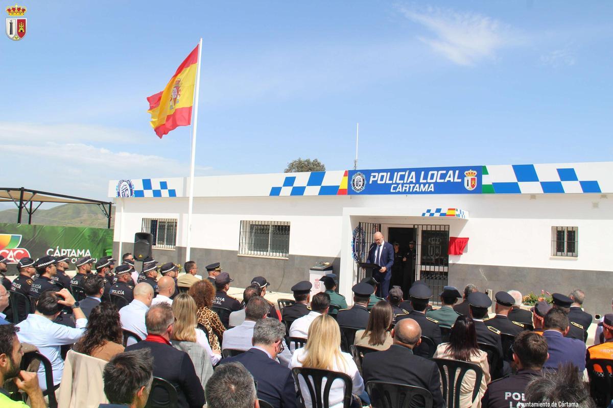 Intervención del alcalde durante la inauguración