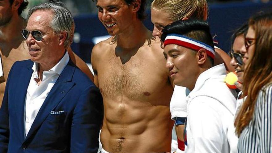 Rafael Nadal juga a l&#039;&quot;strip-tennis&quot; en ple centre de Nova York