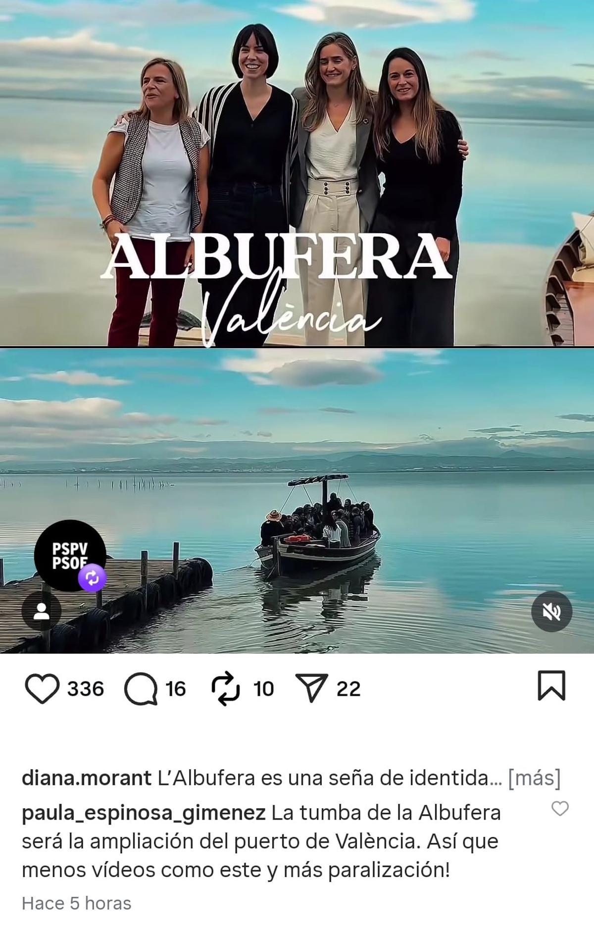 Captura de la publicación de Instagram de Morant y el comentario de Espinosa.