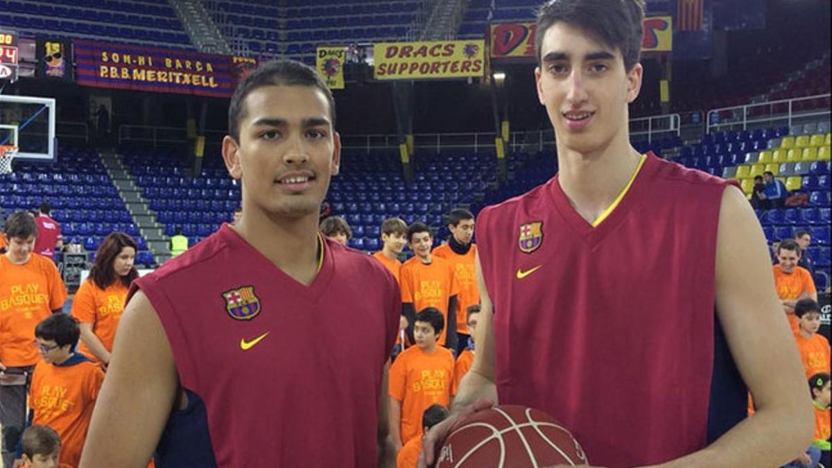 Stefan Peno y Eric Vila no olvidarán nunca su debut con el Barça