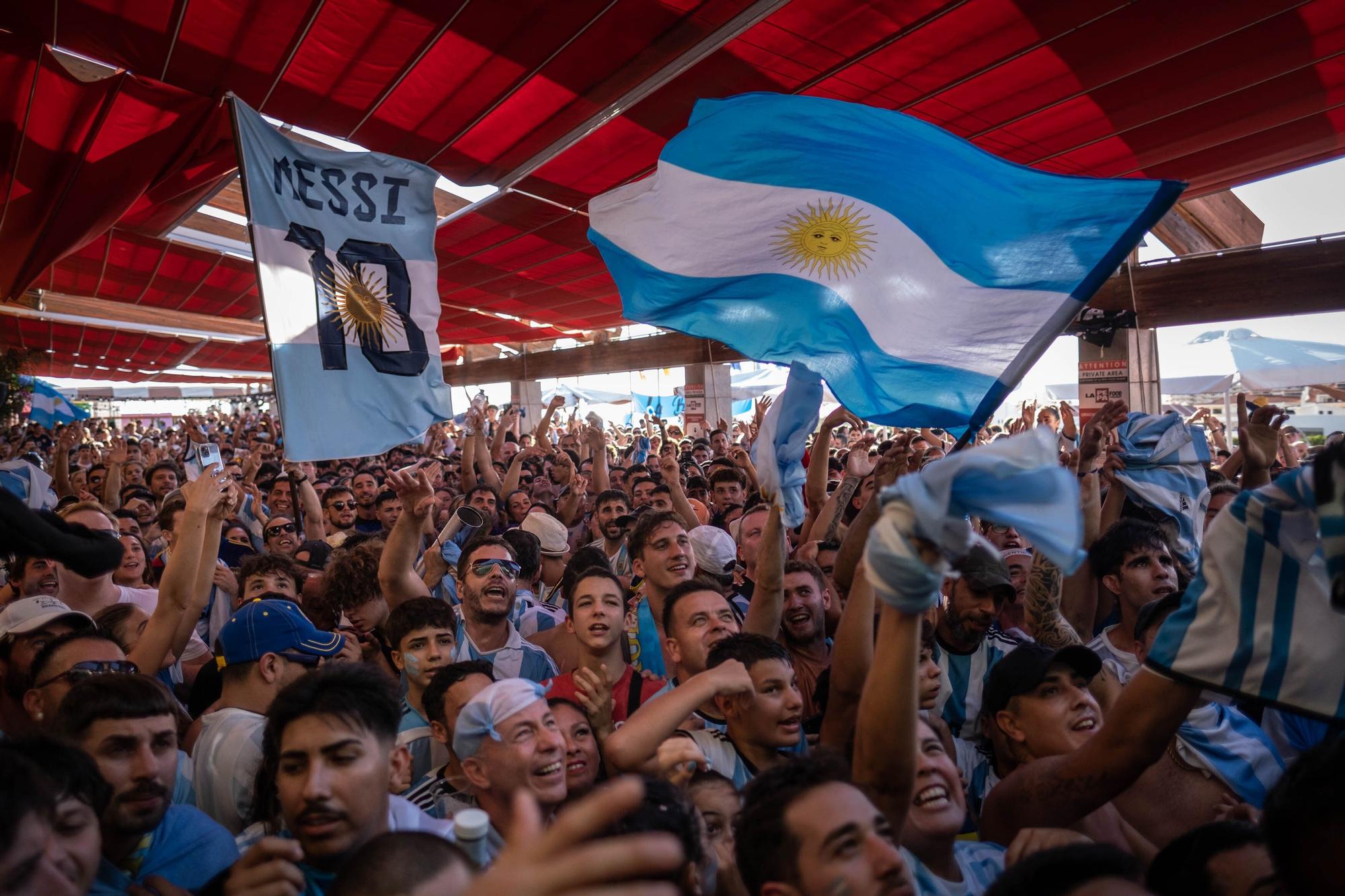 Celebración del Mundial de los argentinos afincados en Tenerife