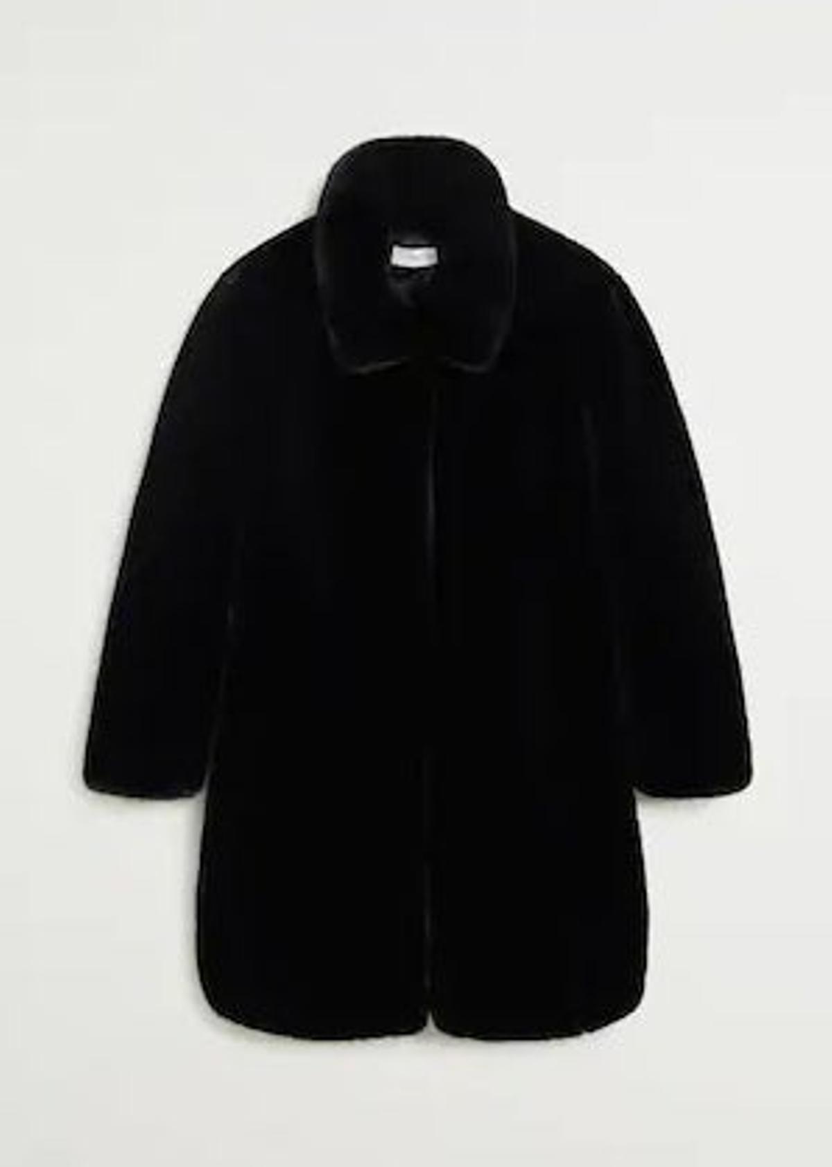 Abrigo de pelo de Mango (Precio: 49,99 euros)