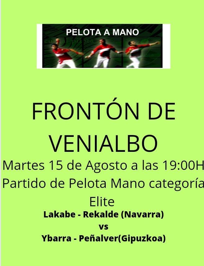 Partido de pelota mano en Venialbo