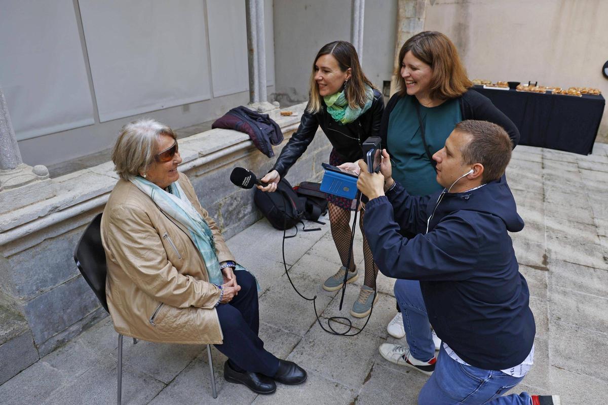 Les imatges del tradicional esmorzar literari de la Generalitat a Girona