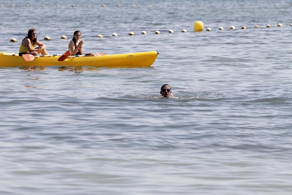 Mancojo logra cruzar el Mar Menor