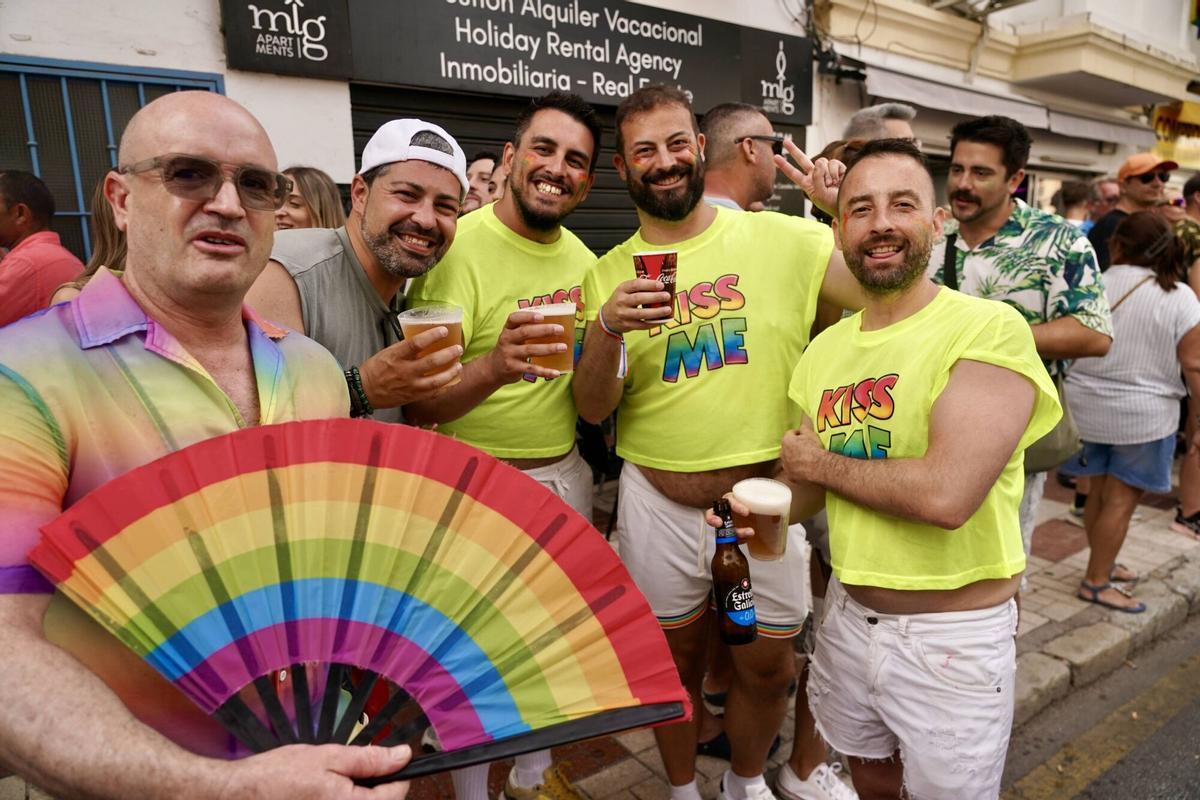 Celebración de la Pride, marcha del Orgullo en Torremolinos