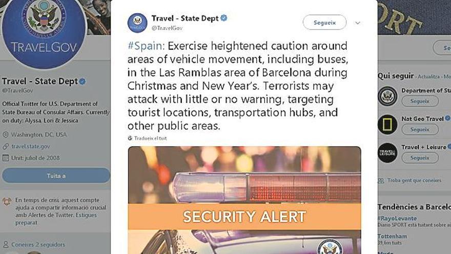 Alerta de atentado en Barcelona durante las fiestas de Navidad