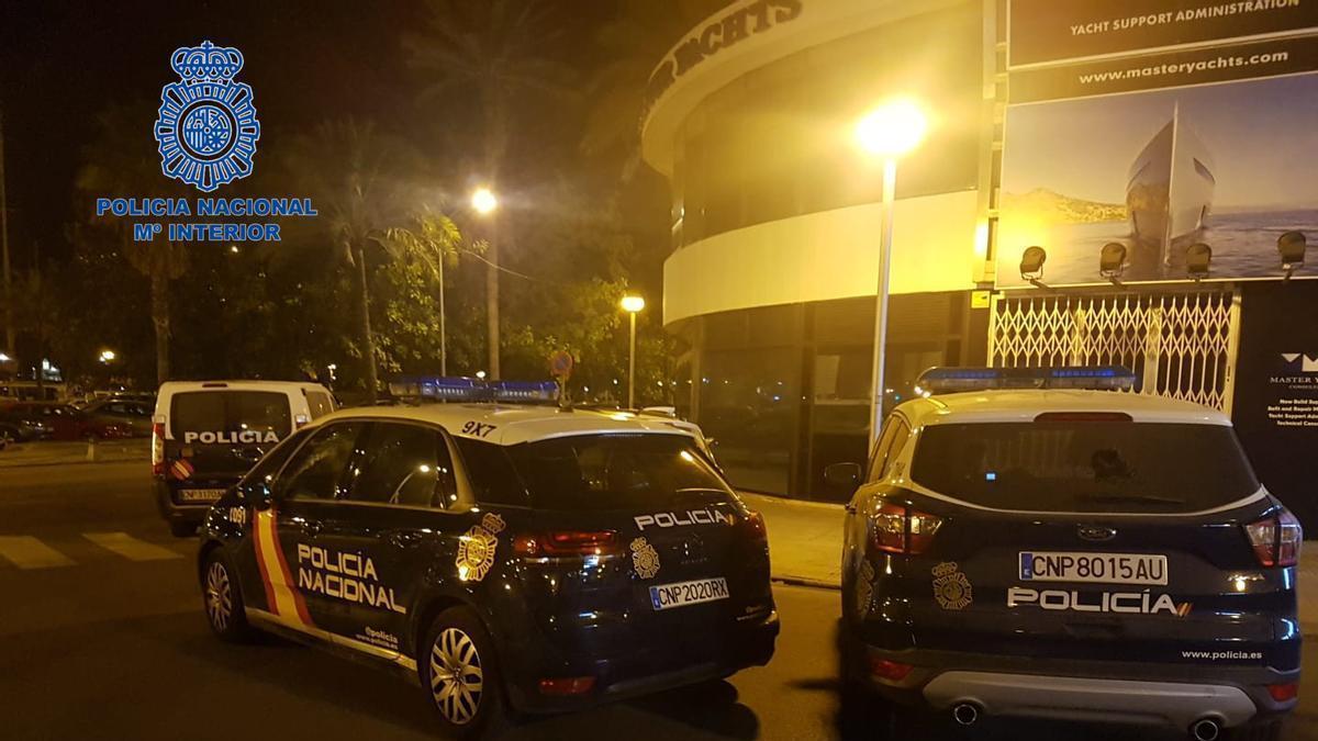 Patrullas de la Policía Nacional en la Playa de Palma.