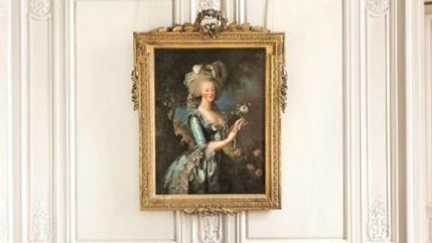 Cuadro &#039;Marie Antoinette à la Rose&#039;, pintado por su retratista oficial, Élisabeth Vigée-Lebrun, en 1783.