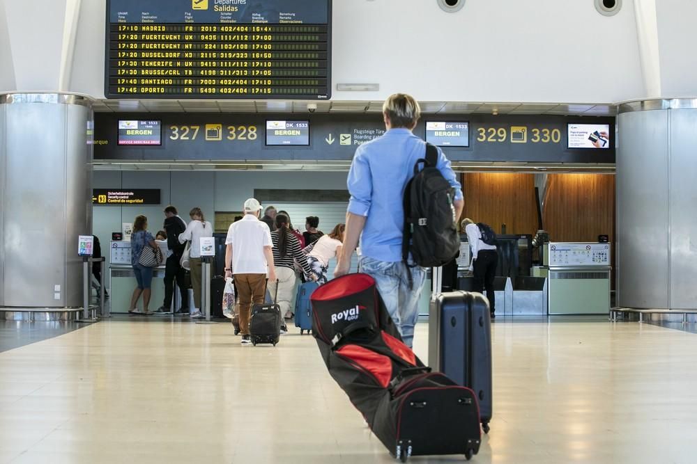 Operación salida de agosto en el aeropuerto de Gran Canaria