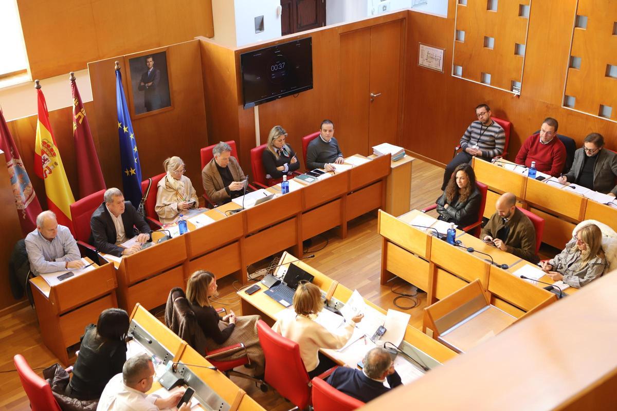 Instante del último Pleno del 2025 celebrado en Lorca.