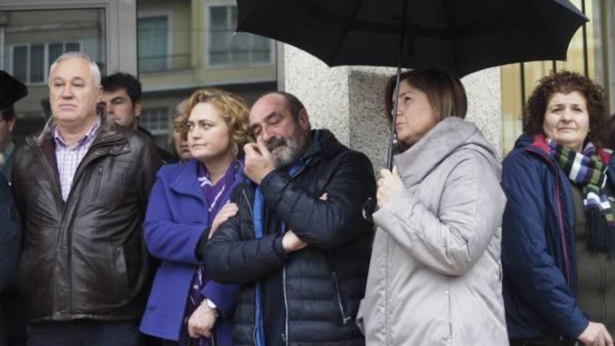 Imagen de la concentración en Becerreá por el crimen machista.