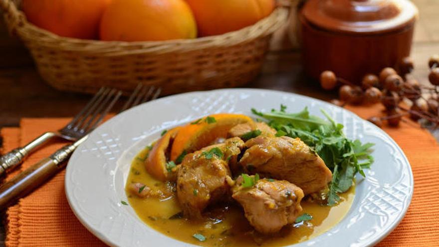 Pollo a la naranja