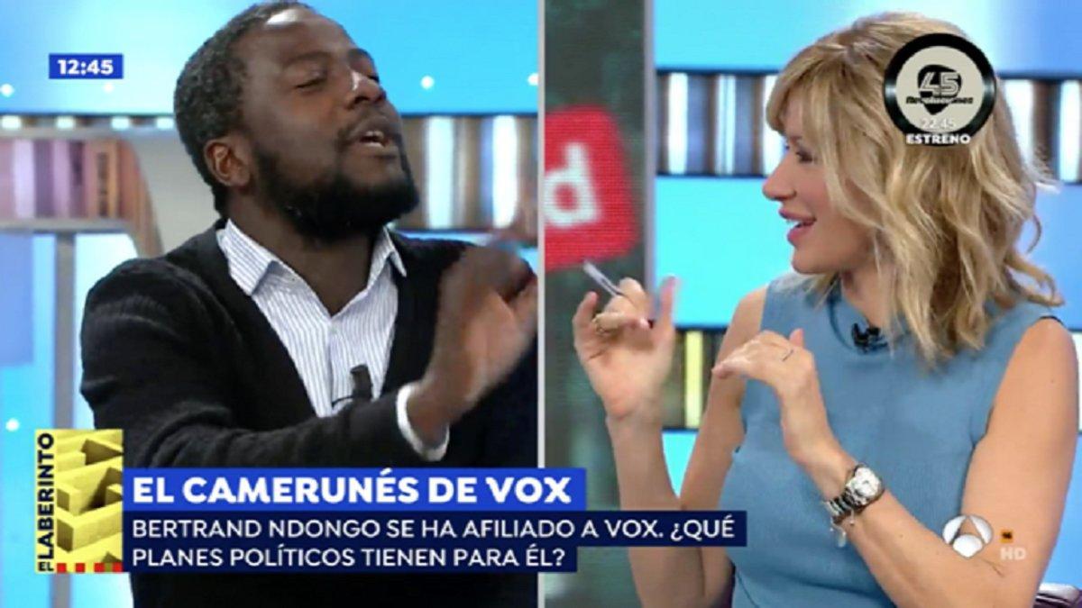 Así ha sido el encontronazo de Susanna Griso con el camerunés afiliado a Vox