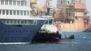 Las condiciones meteorológicas obligan a atracar el 'MV Hondius' en el puerto de Granadilla