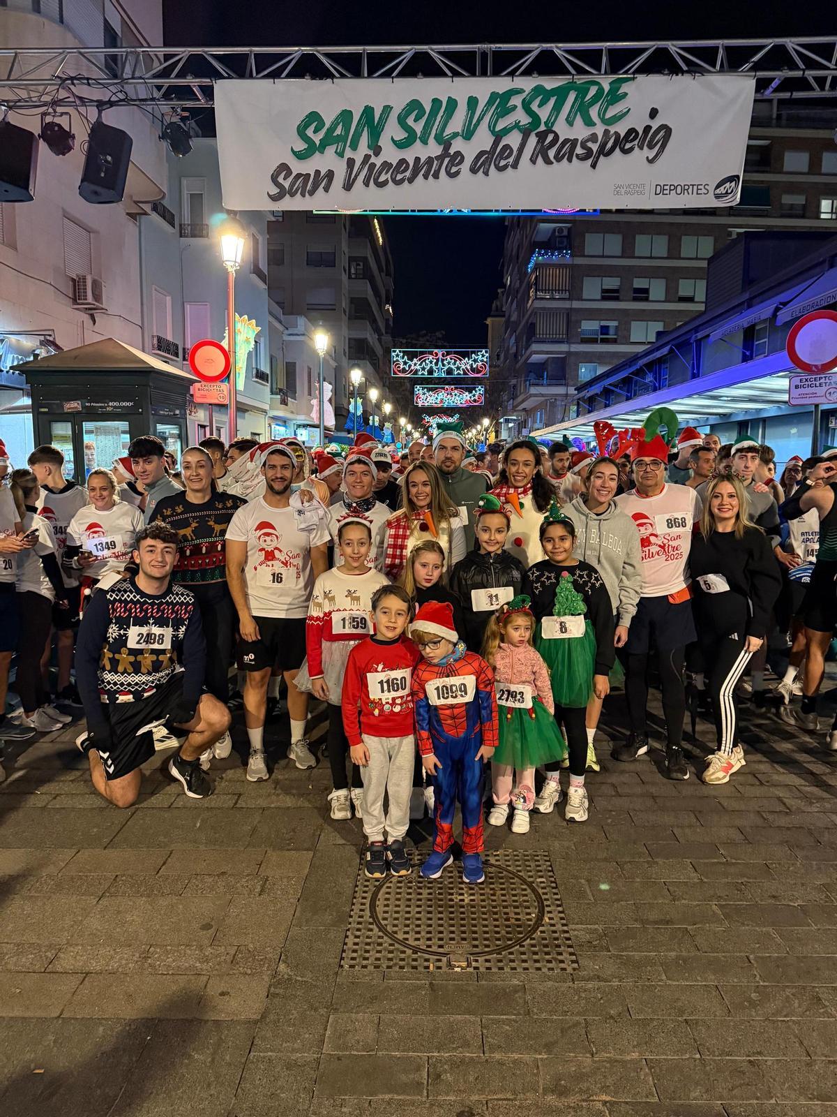 Cabeza de carrera minutos antes de la salida.