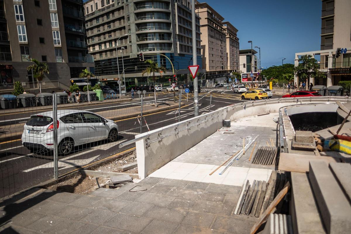 Obras para garantizar la seguridad de la esquina de Meridiano