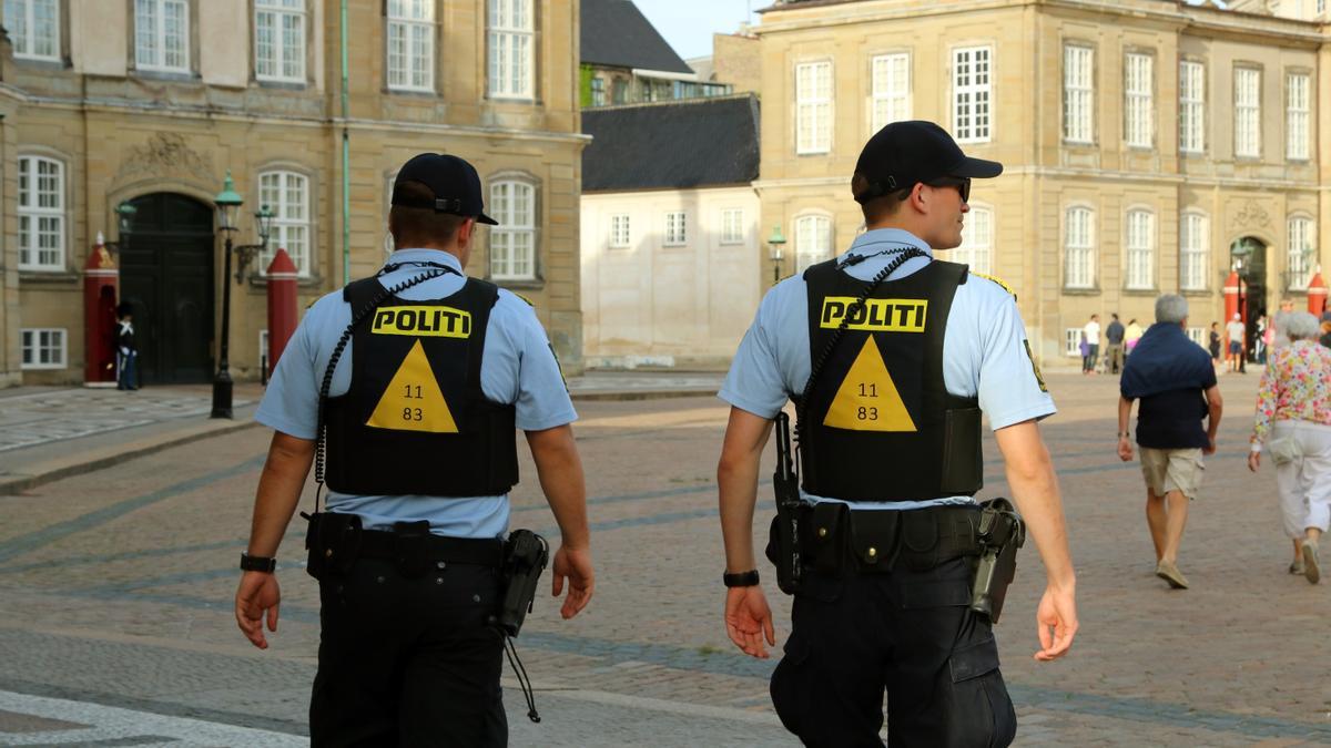 Agentes de policía de Dinamarca.