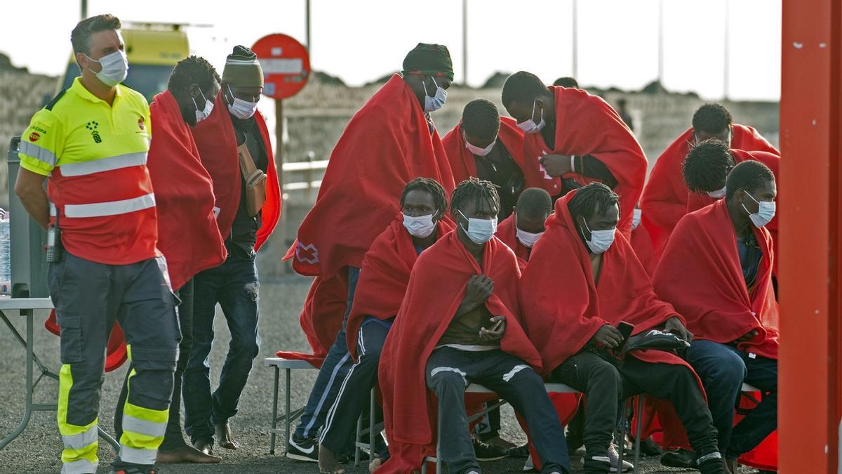 Llegada de migrantes a Canarias