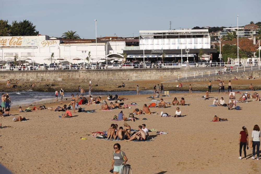 Día de calor en Gijón