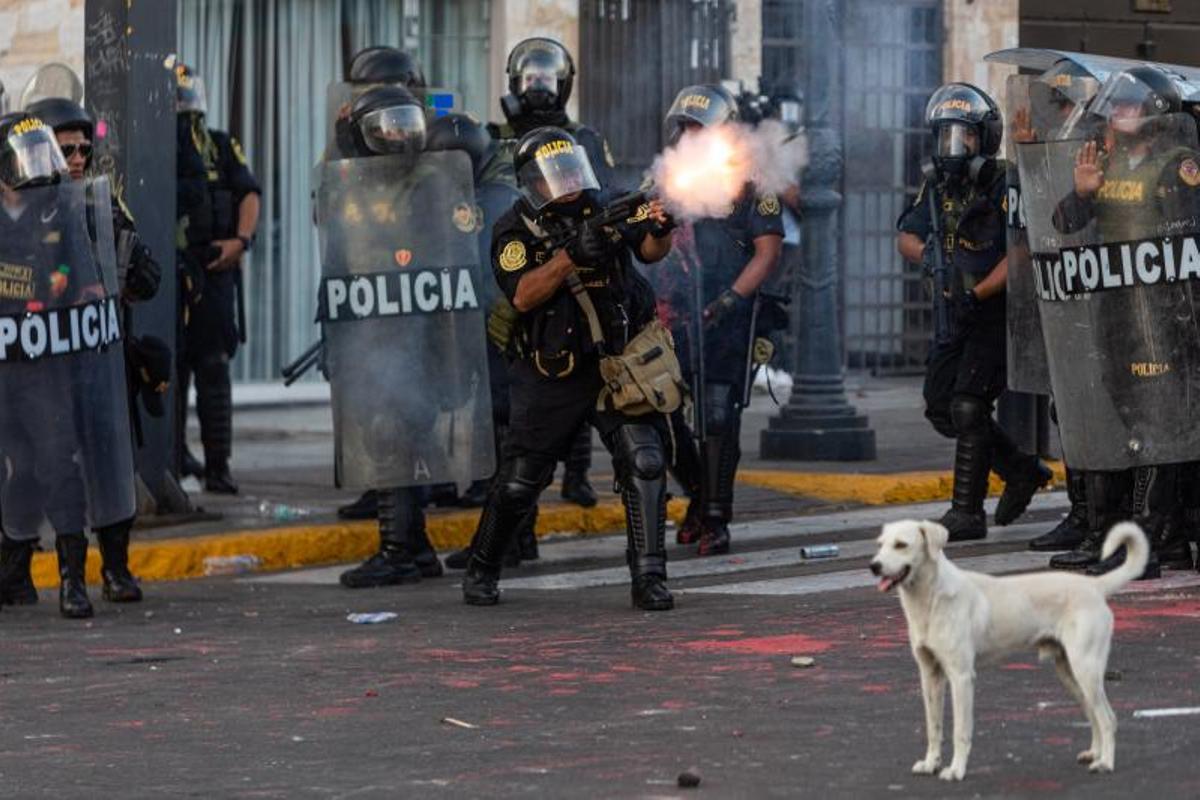 Enfrentamientos en Perú, contra la presidenta interina Dina Boluarte