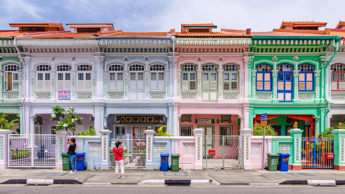 Explosión de color en la calle más bonita de Singapur