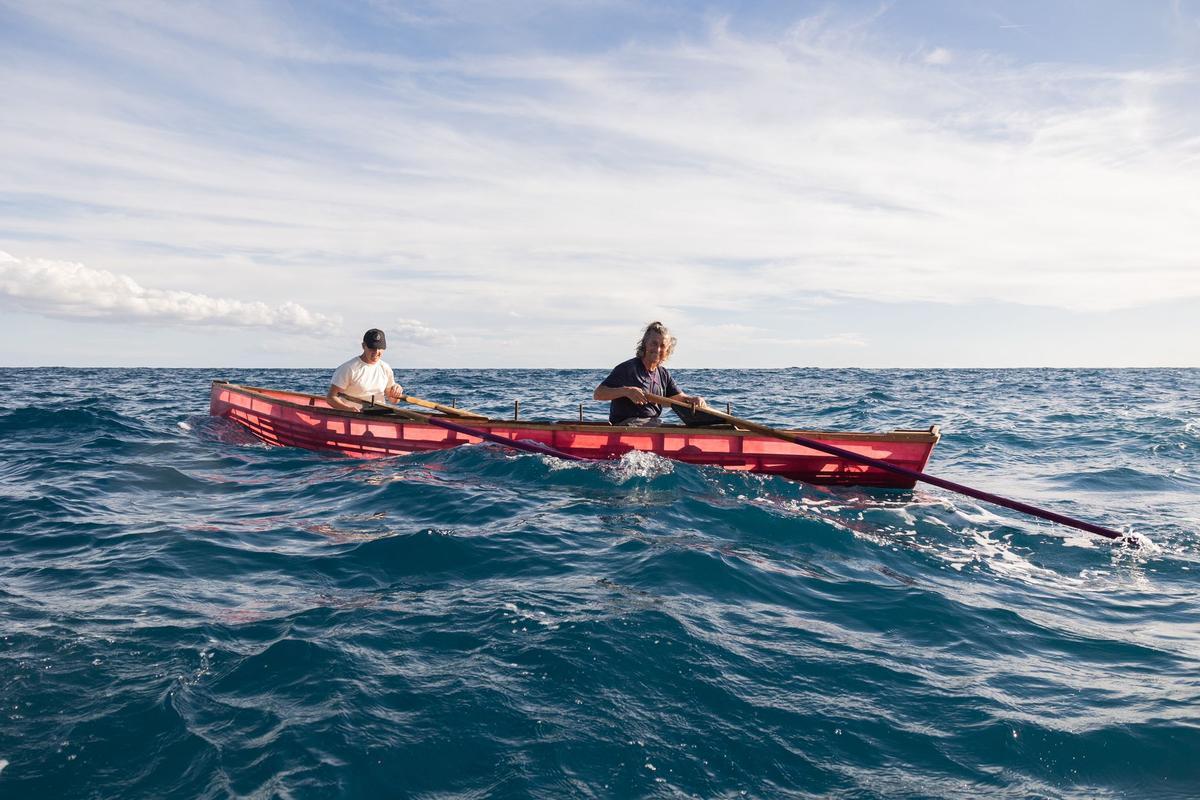 'Currachs' en el litoral catalán.
