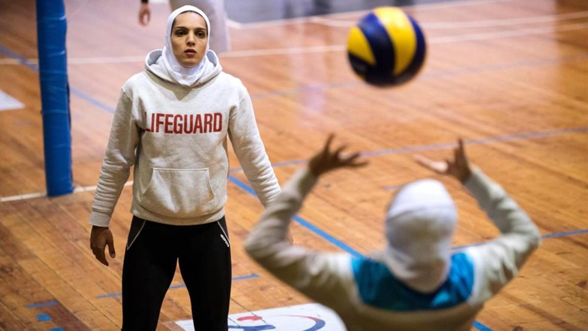 Maedeh Borhani y Zeinab Giveh volibol iraní