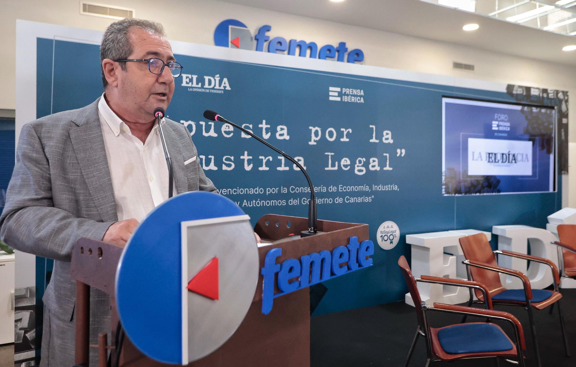 Foro ‘Apuesta por la industria legal’ organizado por Femete y El Día