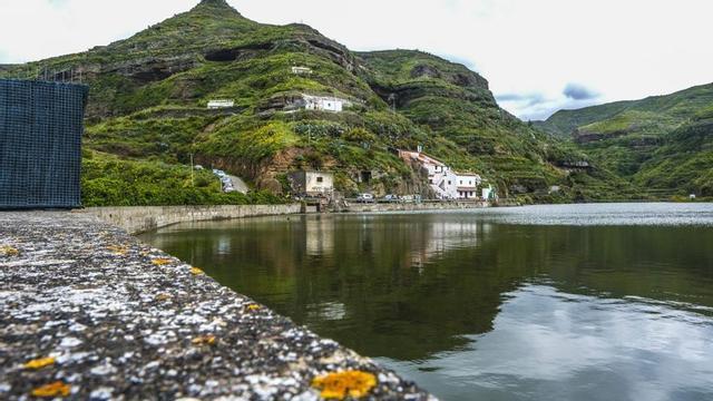Presa de Los Pérez, en Artenara.