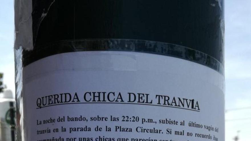 Carta de amor a la &quot;chica del tranvía&quot;.