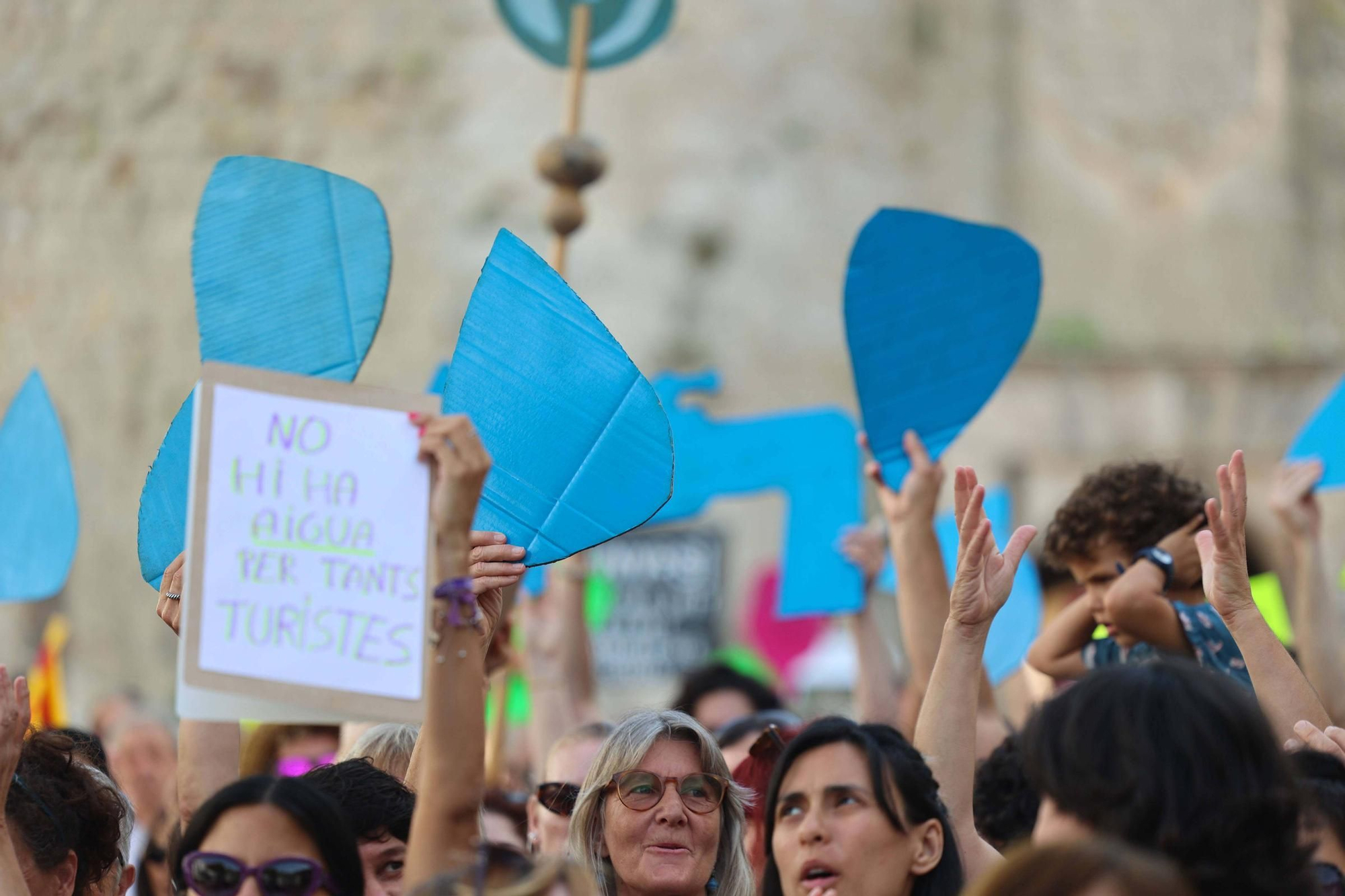 Manifestación contra la masificación turística en Ibiza