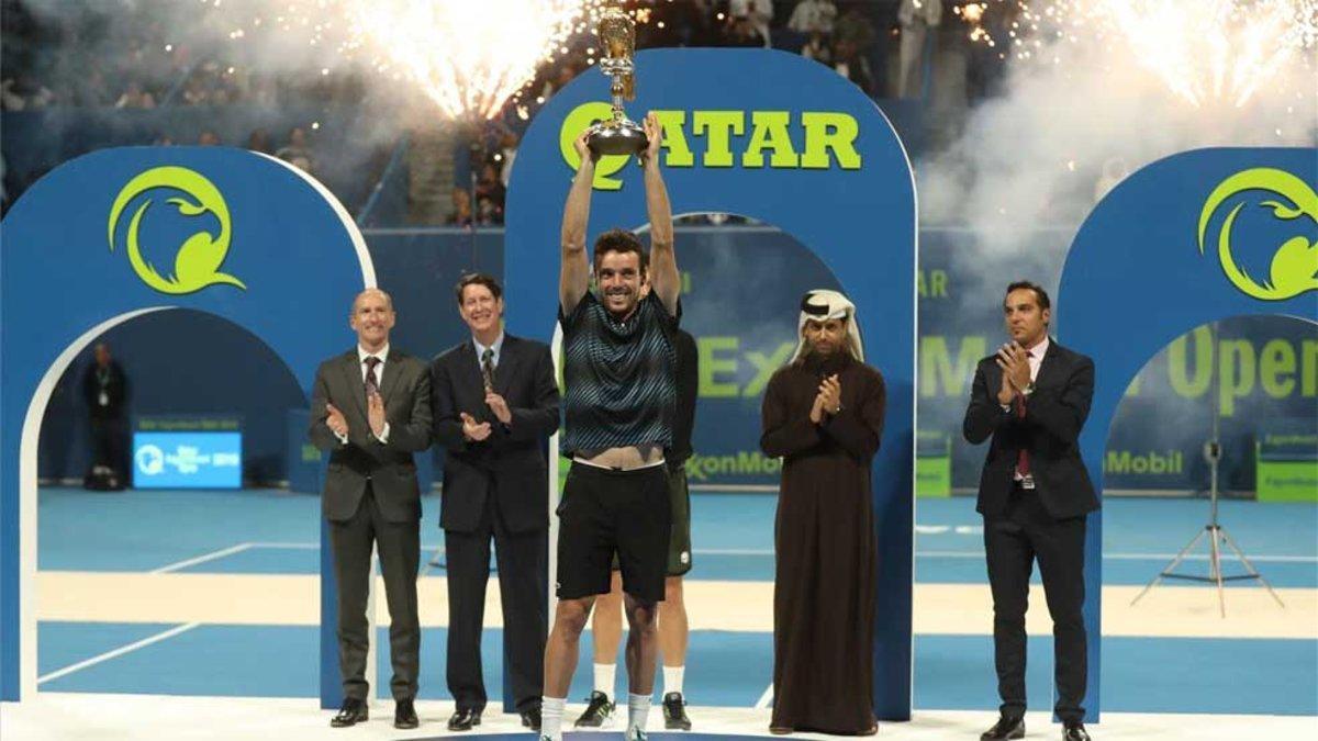 Bautista celebra el título en Doha
