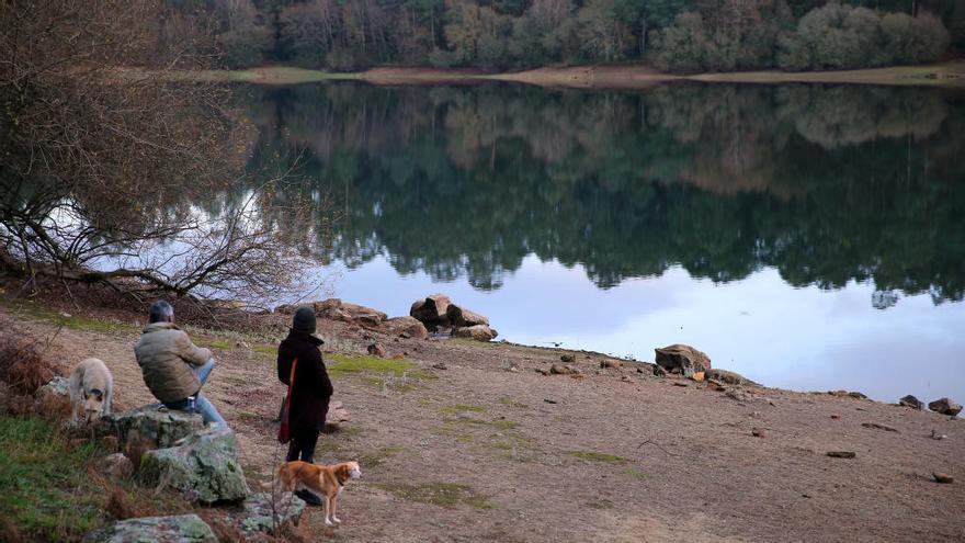 El embalse de Zamáns, esta semana // Marta G. Brea