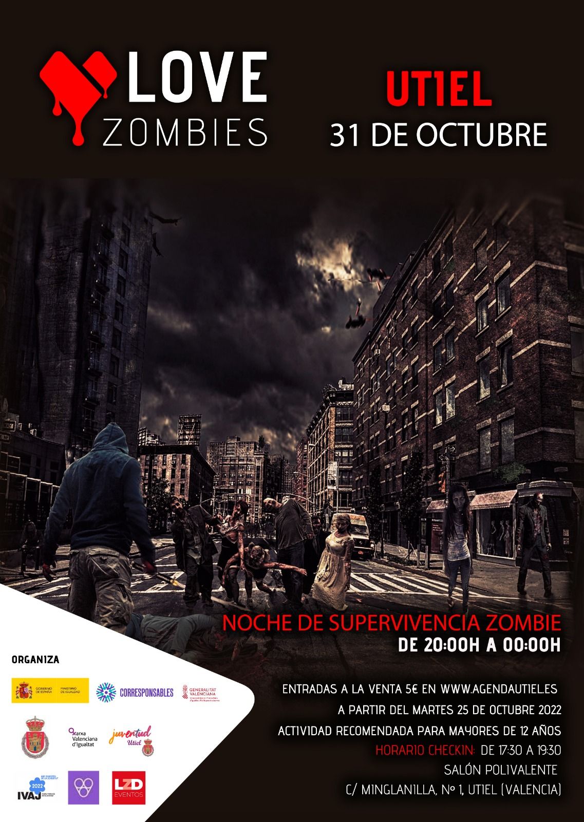 El evento de Halloween que se celebrará en Utiel por sus calles.